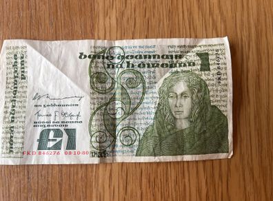 Irish one pound note