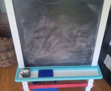 Double sided chalk board