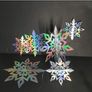 6pcs Gold Festive Hanging Snowflake Decorations - Perfect for Christmas, Birthdays, and Any Celebration Image 6