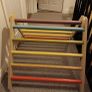 Wee Un Sawdust and Rainbows pikler triangle slide and ring toss Image 3