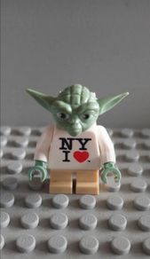 For sale is authentic lego I love ny yoda minifigure with official lego logo