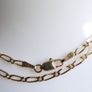 Vintage Solid 9Ct Yellow Gold 375 Figaro Necklace Chain ,  length 16" - 3,7g Image 7