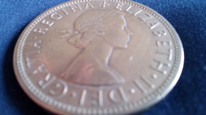 English Half Crown 1957.