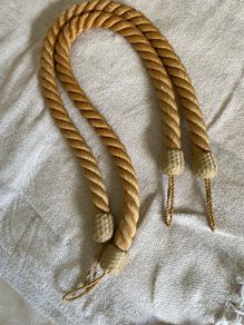 Hessian/ Jute rope curtain tie backs 6 pairs