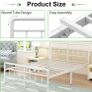 Double Bed Frame 4ft6 with Headboard and Footboard, Metal Bed Frame Double 46 cm High Image 4