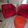 Italian chairs and footstool Image 5