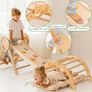 Montessori 5-in-1 Climbing Frame Set: Indoor Climbing Triangle, Climbing Arch with Cushion and Slide for Children, Indoor Playground 1-3 Years Image 2