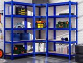 Set of 3 Heavy Duty Corner Shelving Units  2625kg Capacity