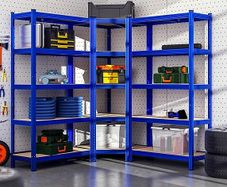 Set of 3 Heavy Duty Corner Shelving Units  2625kg Capacity