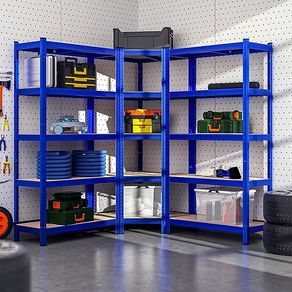 Set of 3 Heavy Duty Corner Shelving Units  2625kg Capacity