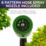 Expandable Garden Hose with 8 Function Hose Nozzle, Lightweight Anti-Kink Flexible Garden Hoses, Extra Strength Fabric with Double Latex Core (50 FT, Green) Image 5