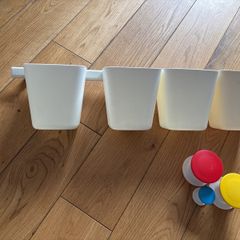hanging rail and wall hooks