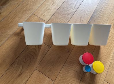 hanging rail and wall hooks