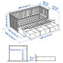 Ikea Hemnes Day bed (1x spring, 1x foam mattres) Image 2