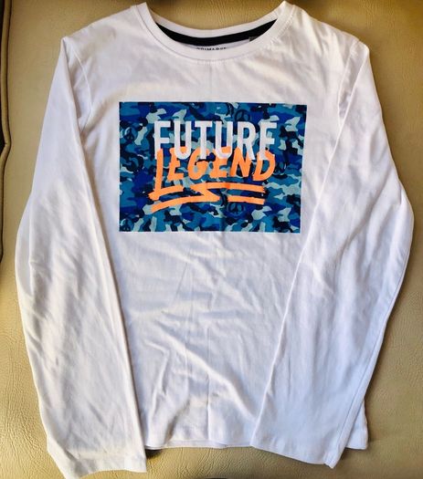 Kids long sleeved white  top