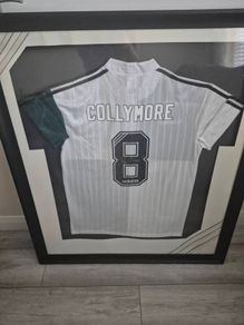 Framed & Signed Liverpool F.C. 1995/96 Retro Away Shirt Stan Collymore  Autographed Kit