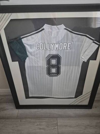 Framed & Signed Liverpool F.C. 1995/96 Retro Away Shirt Stan Collymore  Autographed Kit