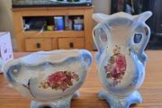 Vintage lusterware vases