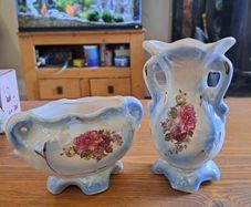 Vintage lusterware vases