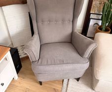 Ikea armchair x2 grey Strandmon
