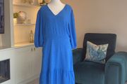 Ladies Vibrant Blue Polka Dot Dress from F&amp;F