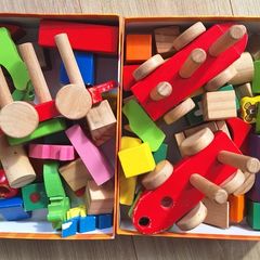 Wooden toy blocks