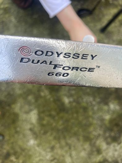 Golf set with powered cart