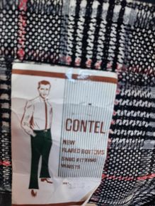 new 70's flared trousers high waist tag attached