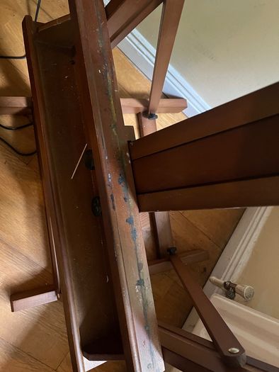 Meeden Adjustable dark wooden art easel