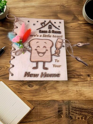 Personalised New Home Card -Wooden Occasional Card