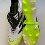 Like new, worn once, absolutely mint, size 10 Adidas 2024 Predator Elite Hybrid Touch + Fold-Over Tongue. RRP 280. Top tier boot in Cloud White / Core Black / Lucid Lemon colourway. Image 3