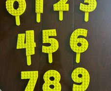 Birthday cake numbers set ( like Lego )