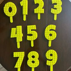Birthday cake numbers set ( like Lego )