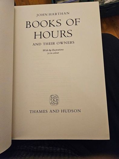 Books Of Hours. By John Harthan. First Edition Large Volume Hardback With Dustjacket In Good Condition.  See Photos For Same.