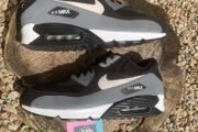 Premium Nike Air Max 90 Suede Black Grey White