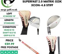 Taylormade Burner Superfast 2.0 #3 Wood 15 Degree / Matrik Ozik XCON-4.8 Stiff