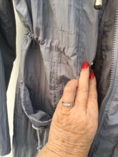 Grey "FranStyle" Trench Coat  size 10/12