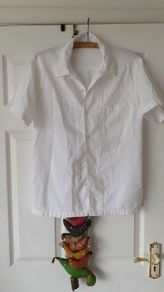 Club Med white linen shirt M