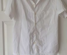 Club Med white linen shirt M