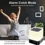 Bedside Lamp with Alarm Clock Bluetooth Speaker, Night Light Bedroom Decor RGB Color Changing Table Lamp, Gifts for Teenage Girls, Boys, Gifts for Women, Kids Birthday Image 3
