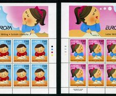 2008 Ireland 55c & 82c Europa (Letter Writing) Commemorative Stamps Sheetlet Plate 1A1A1A1A Mint Never Hinged (MNH)