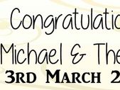 Wedding Day Banner Personalised with photos
