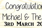 Wedding Day Banner Personalised with photos