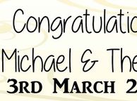 main image for ad Wedding Day Banner Personalised with photos