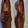 italian brown leather loafers Image 7