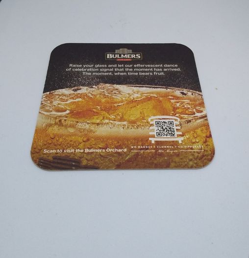 Bulmers Cider : Raise Your Glass - Beer Mat/Coaster