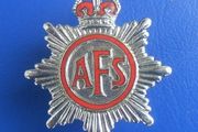 AFS AUXILIARY FIRE SERVICE (WW2 Home Front) - a volunteer's lapel badge (c.1940)