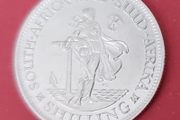South Africa 1943 George VI One Shilling Uncirculated Silver Coin