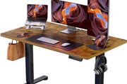 Electric Standing Desk Height Adjustable 120 x 60cm, Sit Stand Desk with 4 Memory Smart Pannel for Home Office with Splice Board