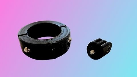 3D-PRINTED rollcage go-pro mount